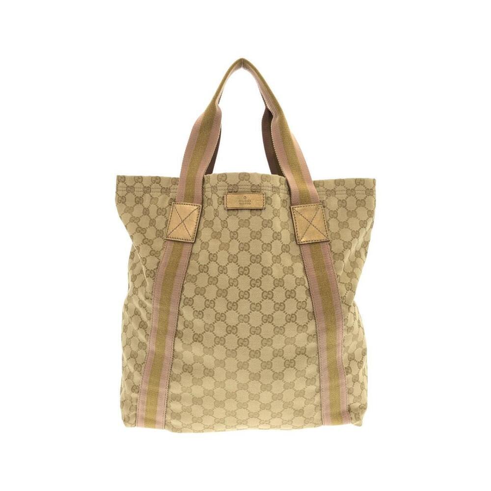 Gucci GG canvas tote bag beige pink